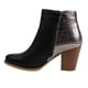 thumbnail image 4 of Botin Mujer Negro Texturizado 12 Yassne Negro, 4 of 5