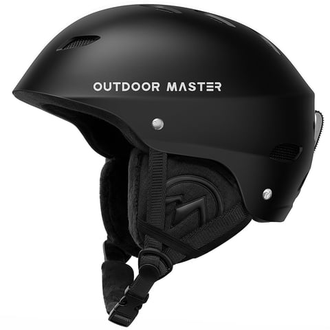 Casco De Esquí Outdoormaster Kelvin Para Hombres, Mujeres Y Jóvenes - Negro