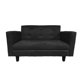 thumbnail image 3 of Sofa 2 Cuerpos Felpa Negro Ruan, 3 of 3