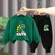 thumbnail image 2 of Buzo Niño Infantil Algodon Poleron Pantalon Dino verde 12, 2 of 5