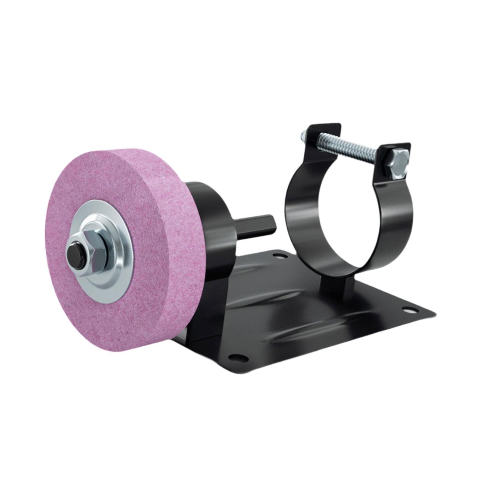 Ioensy - Soporte De Corte Para Taladro Eléctrico Que Se Convierte En Amoladora Con Disco De Amolar Rosa