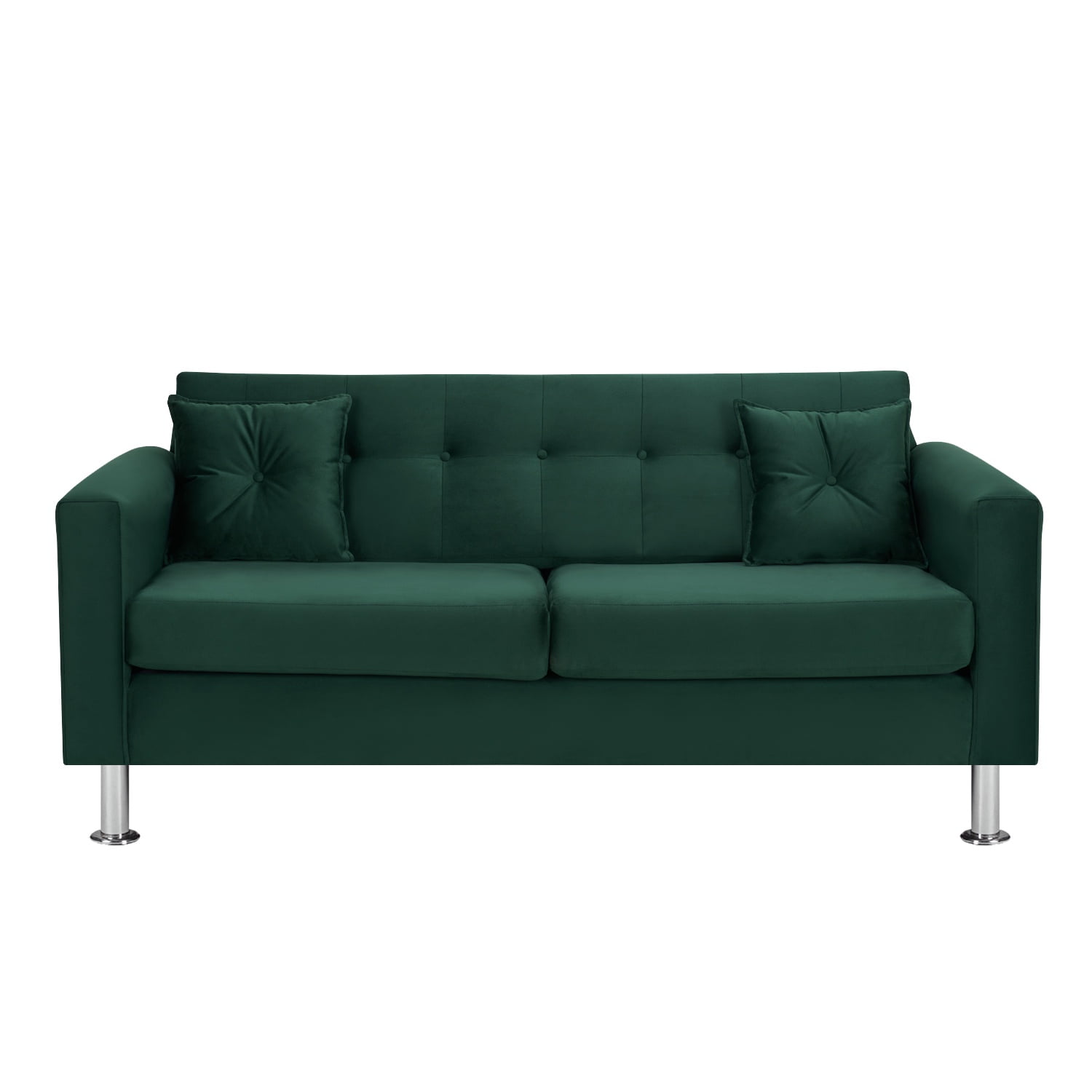 Bodevir - Sofa New Retro 3c Felpa 12 Verde Botella