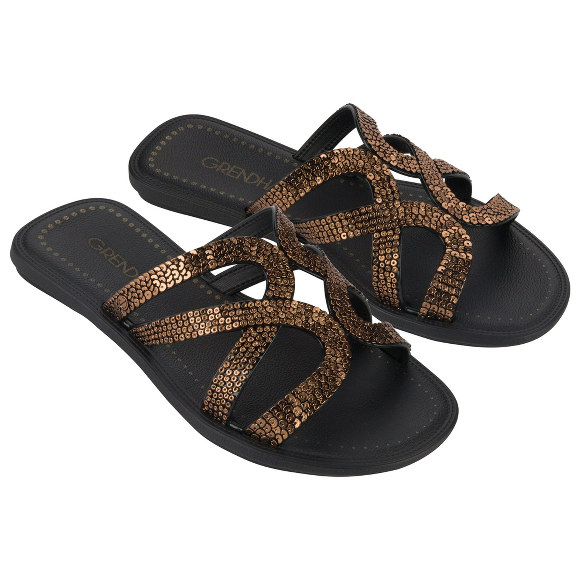 Sandalia Mujer Negro Buriti Grendha