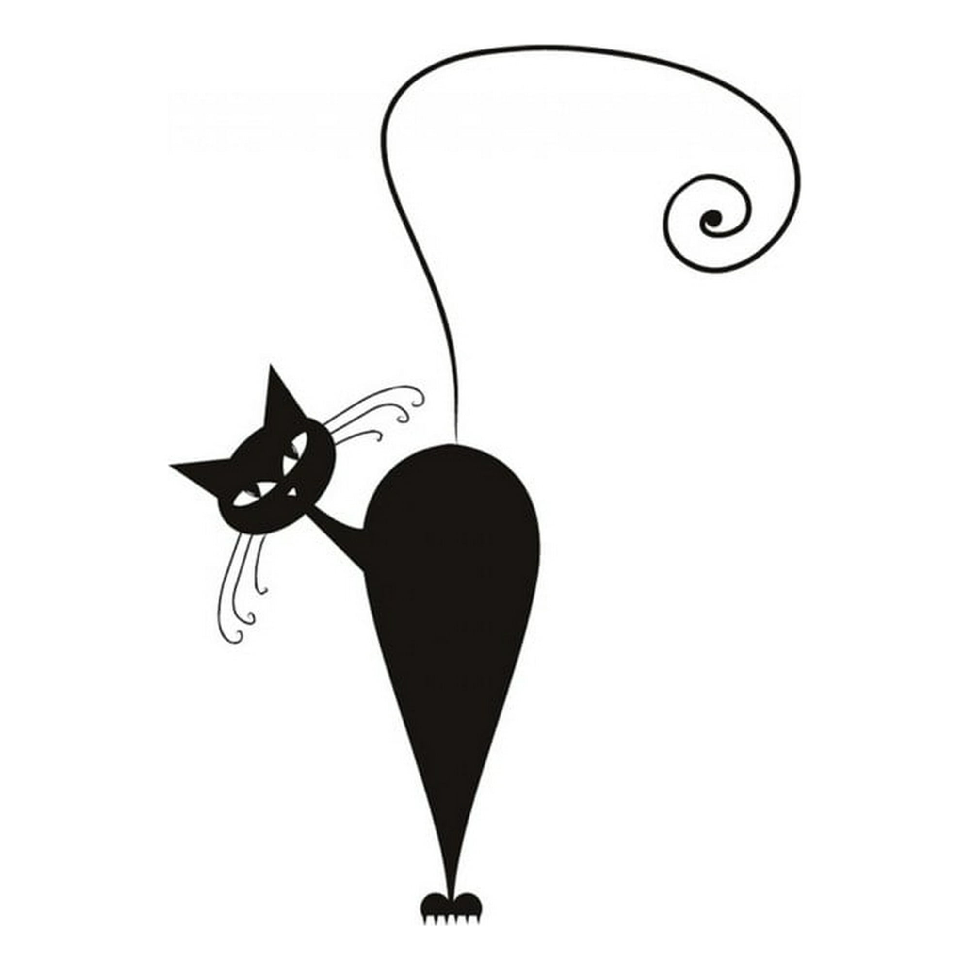 Rienda Libre Graphics - Decomural Black Cat Halloween Ws-17132