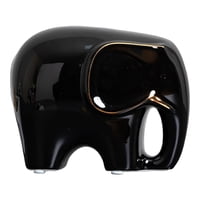 Magideal - Escultura De Estatua De De Cerámica Hecha , Adorno De Animal, Artesanía Para Soporte De Tv, Hogar, Dormitorio, De Navidad , Negro S