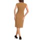 thumbnail image 3 of INSPIRE CHIC Vestido de Tubo para Mujer Regreso a Clases Atuendo de Maestra Vestido de Trabajo Profesional sin Mangas para Oficina Caqui Oscuro L, 3 of 6