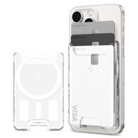 Tarjetero Magsafe De Spigen Para Iphone Y Pixel, Transparente