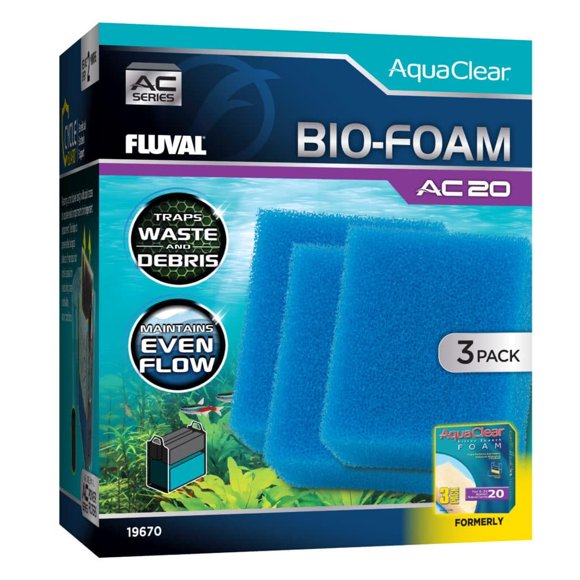 Bioespuma Fluval AC20 - Pack de 3