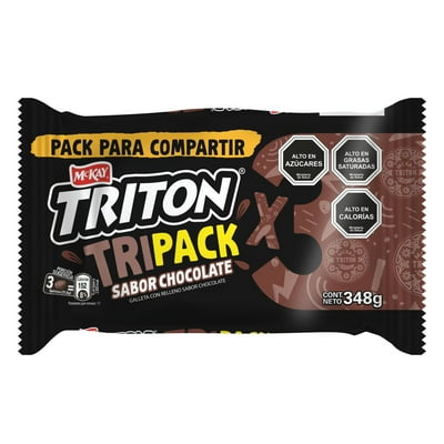 Galleta Triton Chocolate Pack 3Un 116 G Mckay