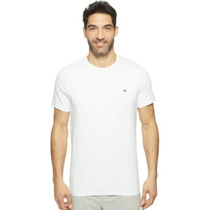 Camiseta Tommy Hilfiger Core Flag Con Cuello Redondo Para Hombre, Color Blanco, Xxl
