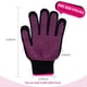 thumbnail image 2 of guantes resistentes al calor con almohadillas de silicona (nuevos y mejorados), guantes profesionales resistentes al calor para peinar, rizar, planchar y cepillos de aire caliente, talla universal., 2 of 8