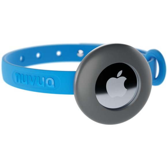 Collar para gatos Nuvuq con soporte para airtag, suave y cómodo, azul
