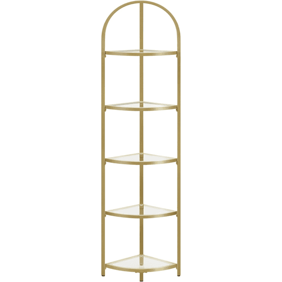 Mueble Estante Esquinero Dorado Odder
