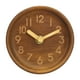 thumbnail image 1 of Reloj despertador creativo de madera maciza, moderno reloj de mesa pequeño con aguja de madera, silencioso, reloj de registro, 1 of 6