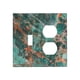 thumbnail image 1 of Cubierta decorativa para tomacorriente Oilbiexn, mármol verde esmeralda, 2 módulos, 1 of 8