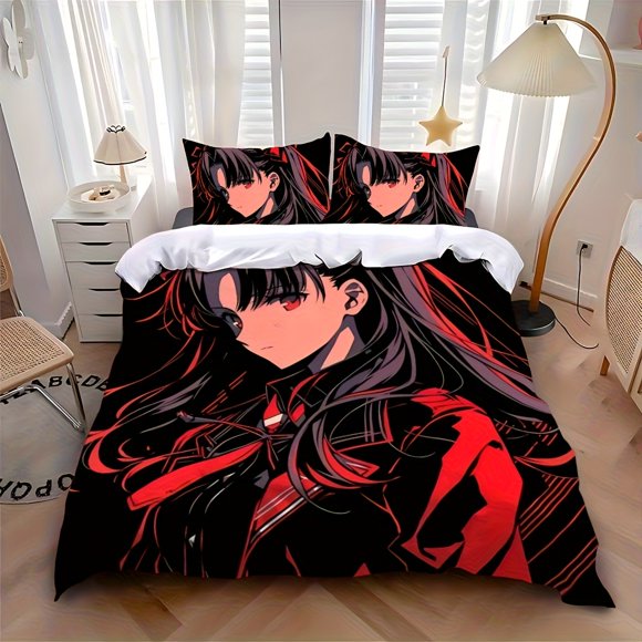 Anime F-Fates S-Sabers Stylish Printed bedding Ideal for Year-Round Use Available in Single