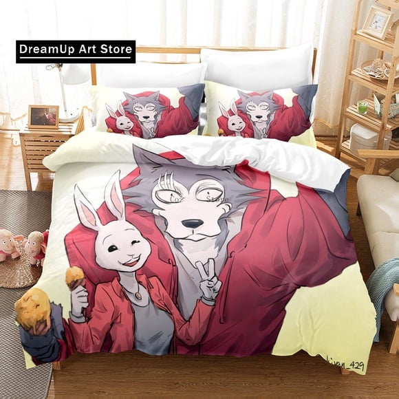 Beastars Bedding Sets KidsDuvet Cover Set Comforter Bed Linen Dropshipping Gift Boys