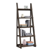 M&Ms - 5-Tier Shelves,Bookshelf, Storage Rack, Bookcase With Rubber Wood Frame, Ladder Shelf For Living Room, Home Office, Kitchen, Bedroom, Apartment ,Rustic Brown