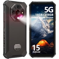 Celular Rugged Ulefone Armor X16 Pro - Batería De 10.360Mah, Dualsim 5G, 16Gb + 256Gb, Linterna 133 Lúmenes, Cámara De Visión Nocturna, Carga Rápida De 33W