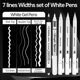 thumbnail image 3 of GETHPEN White Pens Set, White Gel Pens, Dual-Tip Acrylic Paint, 3 of 3