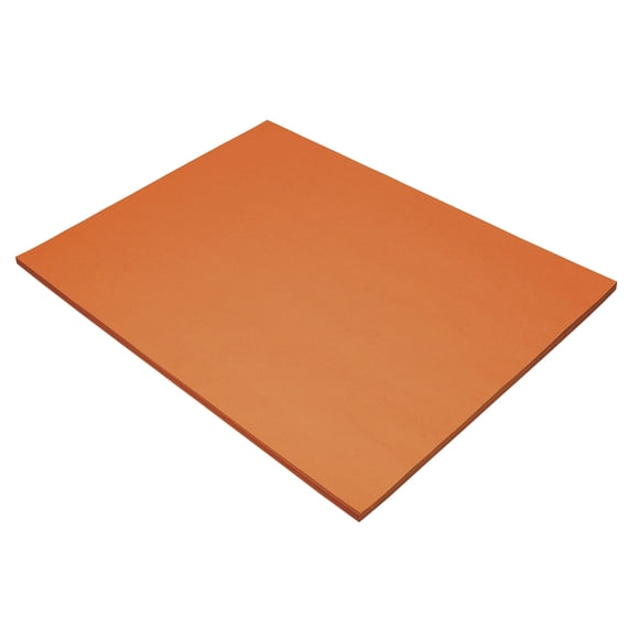 Papel de construcción Tru-Ray Sulphite Orange, 18 x 24 pulgadas, 50 hojas