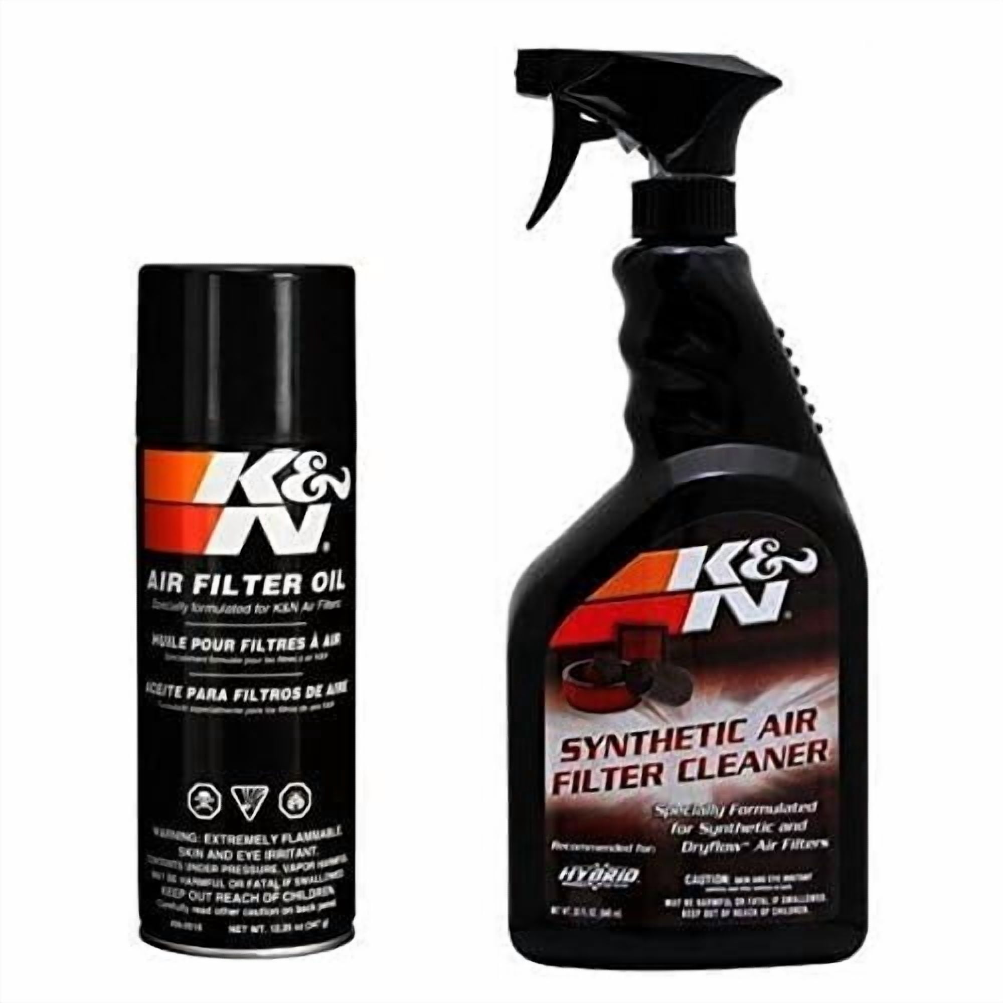 Kit De Servicio De Filtro De Aire K&n De Gran Tamaño Con Limpiador Y Aceite