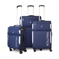 Set De 3 Maletas De Tela S+M+L Nautica Marbella Azul
