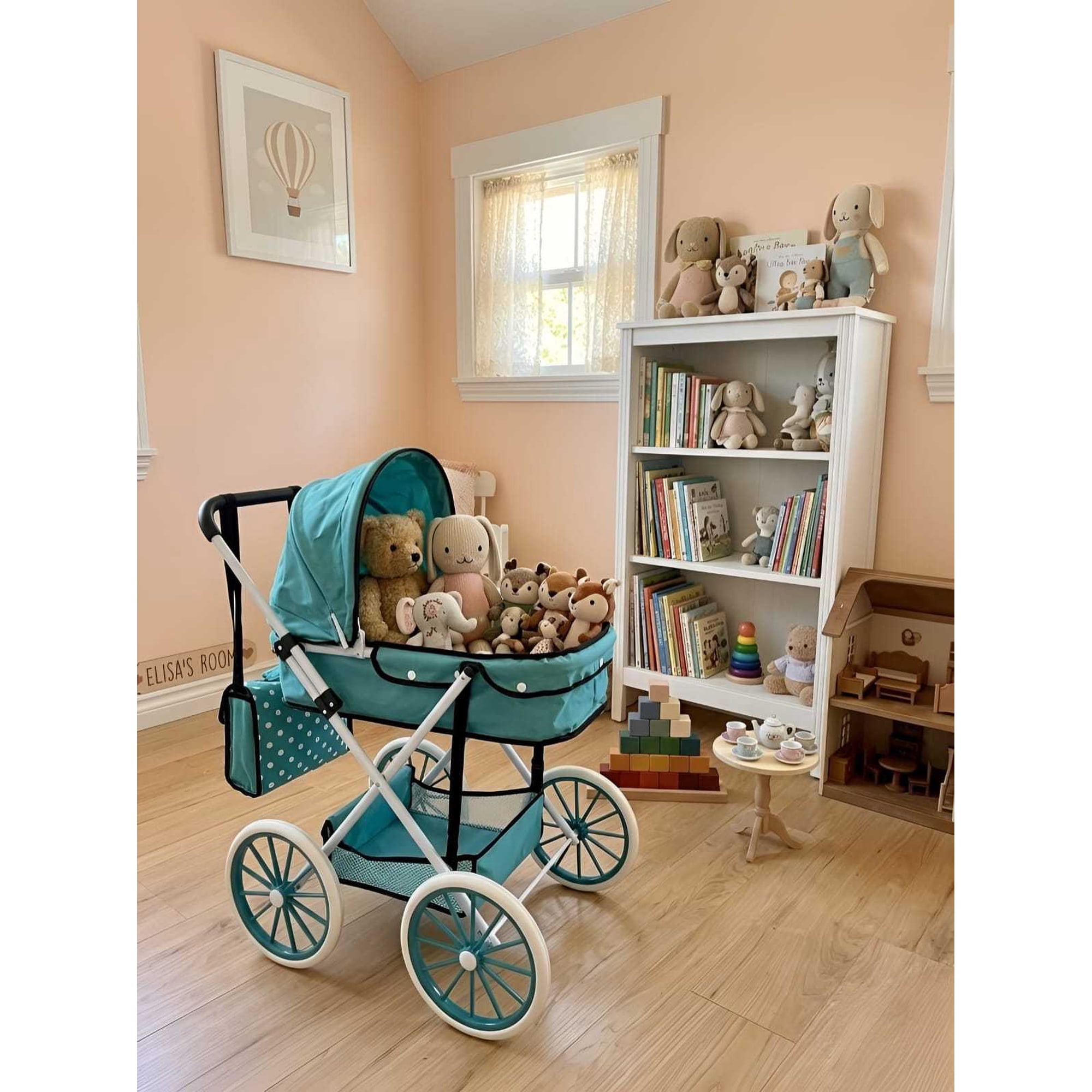 Myl Todo Hogar - Coche De Muñecas Estilo Clásico Incluye Bolso Y Canasto Accesorios