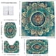 thumbnail image 4 of 1pc Bohemian Mandala Shower Curtain - Waterproof Polyester Bath Curtain with Hooks - Adds Style and Functionality to Your Bathroom, 4 of 4
