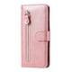 thumbnail image 1 of Funda con Cremallera para Motorola MOTO E20/E30/E40, Carcasa Cartera de Cuero PU con Soporte y Tarjetero, 1 of 6