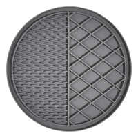 Genérico - Plato De Silicona Lento Lick Mat Para Perros Y Gatos Gris Oscuro
