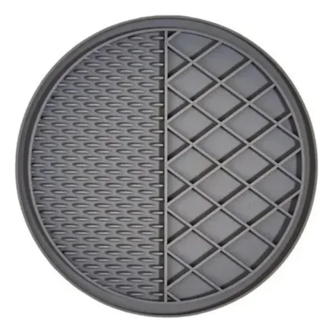 Genérico - Plato De Silicona Lento Lick Mat Para Perros Y Gatos Gris Oscuro