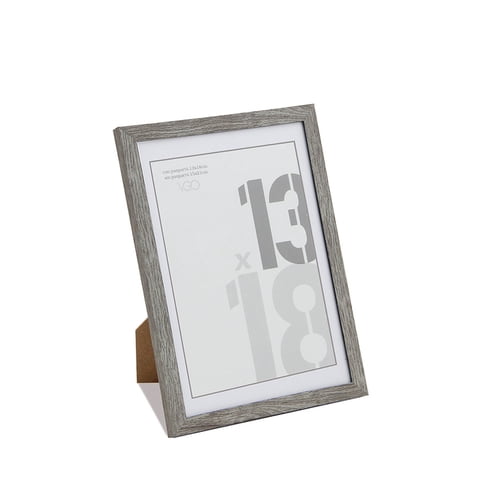 Vgo - Marco Plast. Con Paspartu 15X20 / Sin Paspartu 20X25 Gris Claro