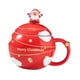thumbnail image 2 of Taza De Cerámica Navideña, Taza Para Beber, Taza Para Amigos, Niños, Niñas, Niños Y Adultos, Color Rojo, 2 of 5