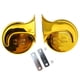 thumbnail image 3 of Trompetas Genéricas Para Coche, Tonos Altos Y Bajos, Compactas, Para Motor, Camión, Motocicleta, Chapadas En Oro, 3 of 4
