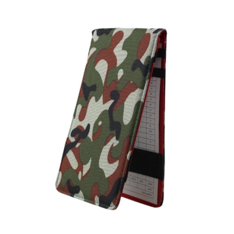 Magideal - Soporte Para Tarjeta De Puntuación De Golf, Libro Para Tarjeta De Puntuación De Golf, Libro De Registro De Golf Portátil, Cubierta Para Libro De Yarda Verde