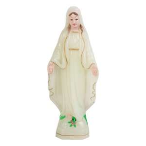 Magideal - Figura De La Santísima Virgen María, Estatua De La Santísima Virgen María, Figura De La Santísima Virgen María, Escultura De Personaje Para Sala De Es 15Cm