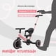 thumbnail image 4 of Triciclo multifuncional 5 en 1 Muvter Ride rosa, 4 of 5