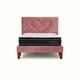 thumbnail image 4 of Cama Plaza y Media Corazón Palo Rosa Base + Colchón Mery Design Excellence Plus, 4 of 9
