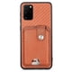thumbnail image 2 of Funda Billetera Tejida para Samsung Galaxy S20 Plus con Soporte y Tarjetero Marrón, 2 of 4