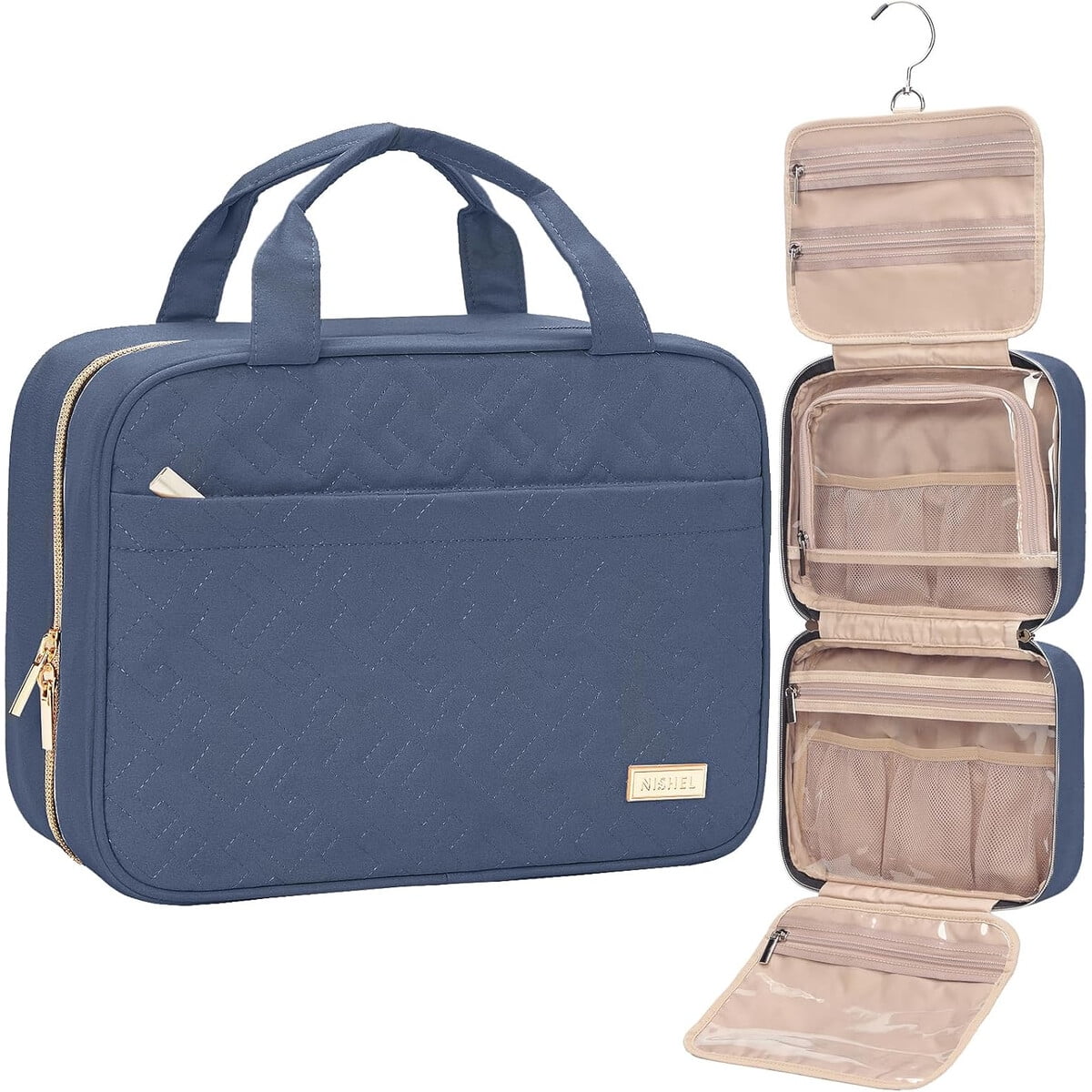 Neceser De Viaje Nishel Organizador Colgante 10.4x8in Mujer