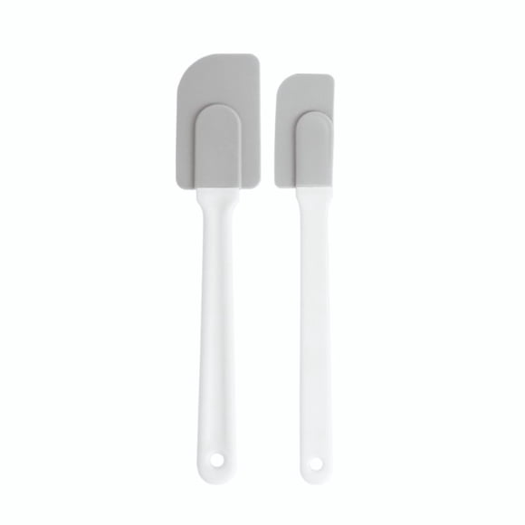 Set De Espátula Silicona Pastry 2 Piezas Gris - Blanco