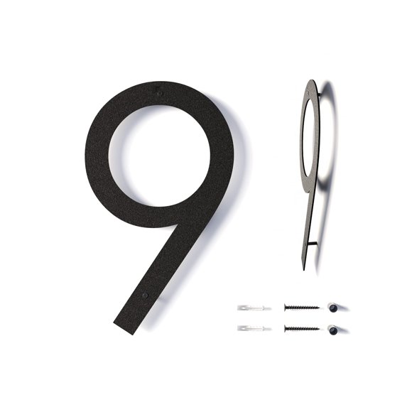 Números para casa REINCARVATION 30 cm metal negro resistente al óxido