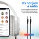 thumbnail image 5 of Auriculares YUFFUN A8 con radio FM recargables, color blanco, 5 of 8