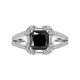 thumbnail image 1 of Anillos de Moissanita de 2 Quilates para Mujer, Anillos de Diamante Corte Princesa S925 de Plata Esterlina Color D VVS1, Opción Ideal para Cumpleaños, Aniversario y Ocasiones Románticas con, 1 of 4