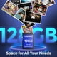 thumbnail image 3 of Tarjeta de memoria DIGIERA 128 GB SDXC UHS-I 100 MB/s, paquete de 2, 3 of 8