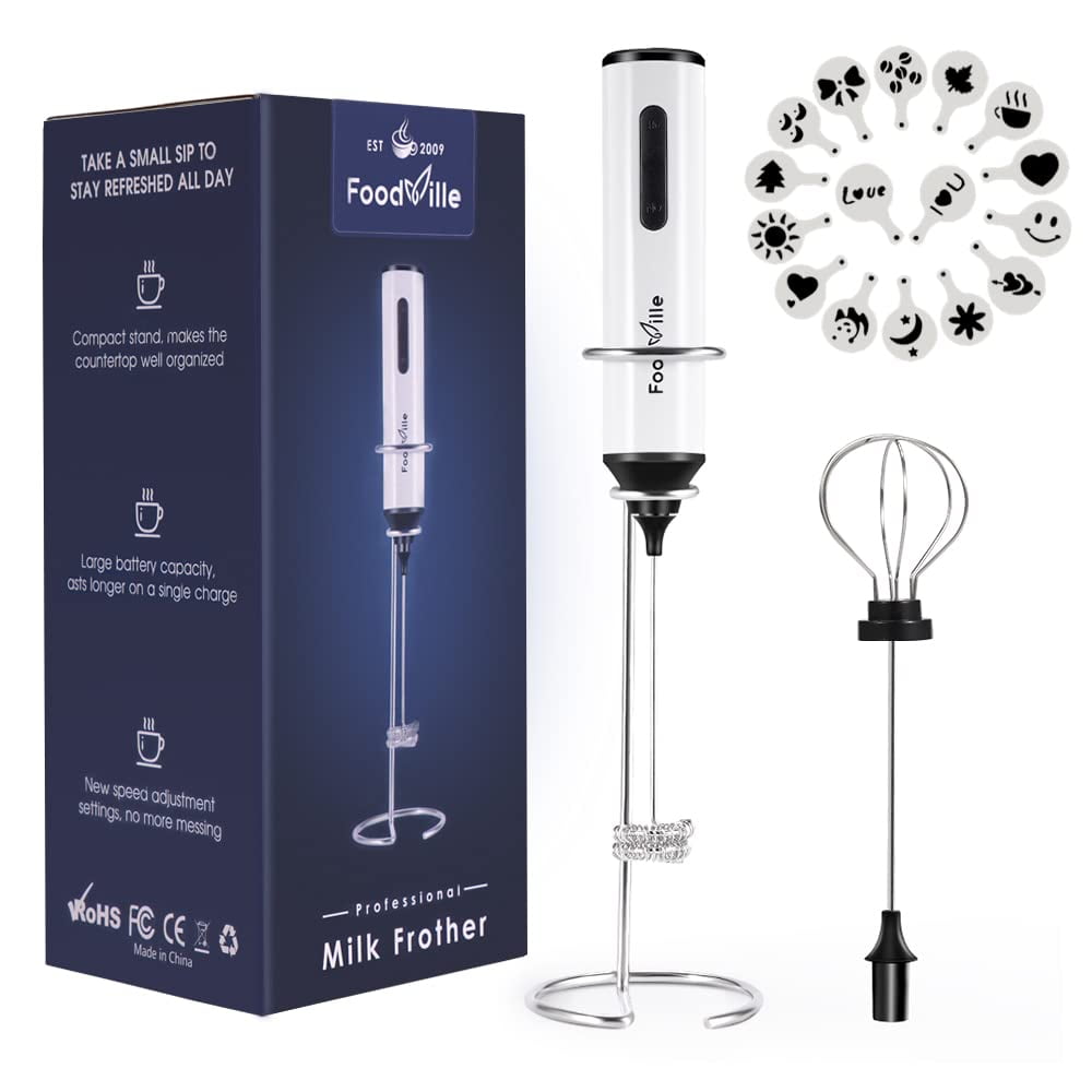 Espumador De Leche Recargable Foodville Mf05