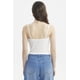 thumbnail image 3 of Polera Mujer Tirantes Crop Lazo En Escote Blanco, 3 of 4