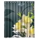 thumbnail image 1 of Cortina de ducha abstracta floral, juego de cortina de baño con ganchos, tamaño 60 x 72 pulgadas, 1 of 3