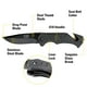 thumbnail image 3 of Cuchillo Navaja Plegable 980012 PUNTA CURVA CON ROTURA DE VIDRIO Y CORTADOR DE BANDA, 3 of 3